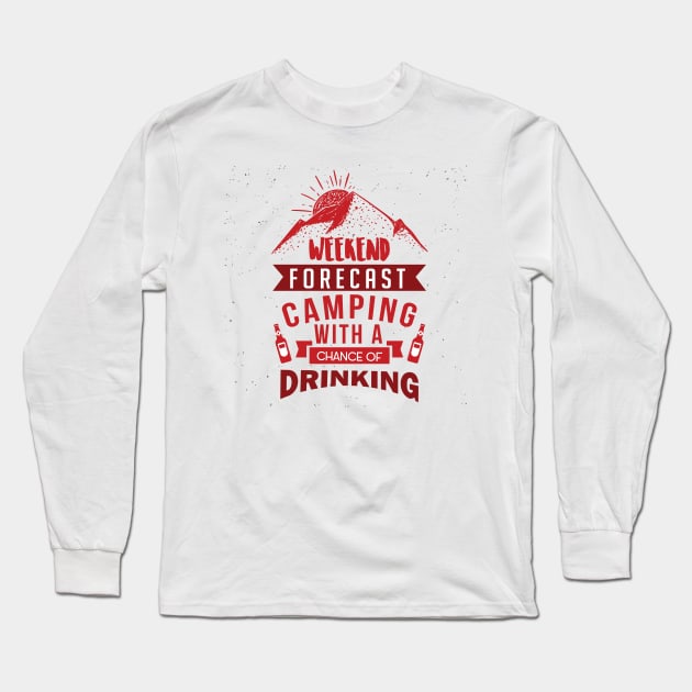 Camping Club Long Sleeve T-Shirt by drone